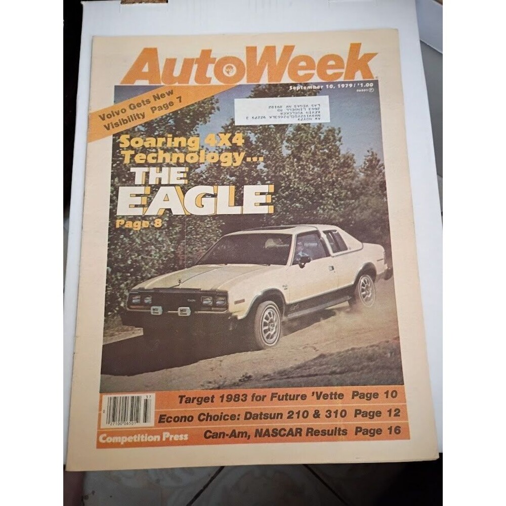 AutoWeek Magazine - September 10, 1979